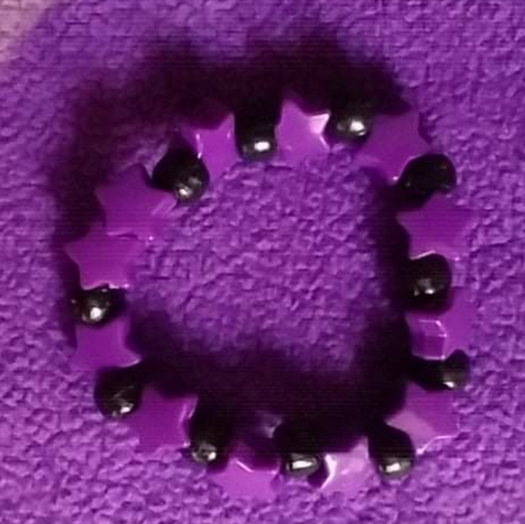 purple star black kandi bracelet - Picture 3 of 5